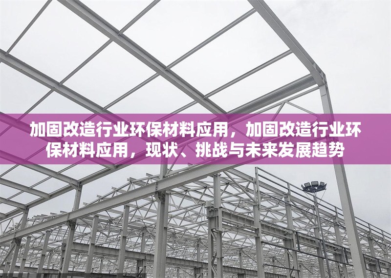 加固改造行業環保材料應用，加固改造行業環保材料應用，現狀、挑戰與未來發展趨勢
