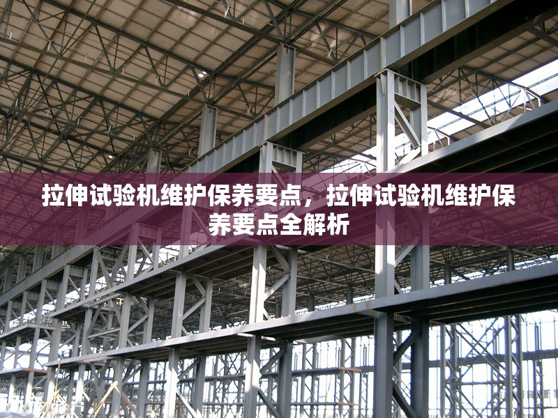 拉伸試驗機維護保養要點，拉伸試驗機維護保養要點全解析 行業新聞 第1張